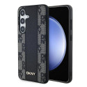 DKNY DKHMS24MPCPVSLK S24+ S926 black/black hardcase Leather Checkered Mono Pattern MagSafe
