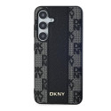 DKNY DKHMS24MPCPVSLK S24+ S926 black/black hardcase Leather Checkered Mono Pattern MagSafe