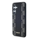 DKNY DKHMS24SPCPVSLK S24 S921 black/black hardcase Leather Checkered Mono Pattern MagSafe