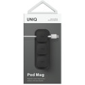 UNIQ Pod Mag magnetic cable organizer + base dark gray/charcoal dark gray