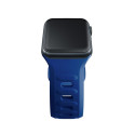 3MK Silicone Watch Strap Blue/Blue for Apple Watch 42/44/45/49mm