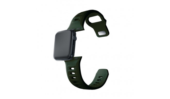 3MK Silicone Watch Strap Dark Green/Dark Green for Apple Watch 42/44/45/49mm