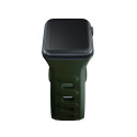 3MK Silicone Watch Strap Dark Green/Dark Green for Apple Watch 42/44/45/49mm