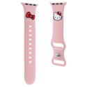 Hello Kitty Strap HKAWMSCHBLP Apple Watch 38/40/41mm pink/pink strap Silicone Kitty Head