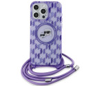 Karl Lagerfeld KLHMP15LHCKCKLCU iPhone 15 Pro 6.1" purple/purple hardcase IML Crossbody Monogram Kar