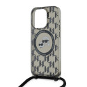 Karl Lagerfeld KLHMP15LHCKCKLCK iPhone 15 Pro 6.1" black/black hardcase IML Crossbody Monogram Karl 