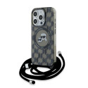 Karl Lagerfeld KLHMP15XHCKCKLCK iPhone 15 Pro Max 6.7" black/black hardcase IML Crossbody Monogram K