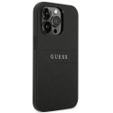 Guess GUHCP14LPSASBBK iPhone 14 Pro 6.1" black/black Saffiano Strap Guess GUHCP14LPSASBBK iPhone 14 Pro 6.1" black/black Saffiano Strap
