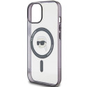 Karl Lagerfeld KLHMP15SHKHNOTK iPhone 15 / 14 / 13 6.1" transparent hardcase IML Karl`s Head MagSafe Karl Lagerfeld KLHMP15SHKHNOTK iPhone 15 / 14 / 13 6.1" transparent hardcase IML Karl`s Head MagSafe