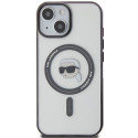 Karl Lagerfeld KLHMP15SHKHNOTK iPhone 15 / 14 / 13 6.1" transparent hardcase IML Karl`s Head MagSafe Karl Lagerfeld KLHMP15SHKHNOTK iPhone 15 / 14 / 13 6.1" transparent hardcase IML Karl`s Head MagSafe
