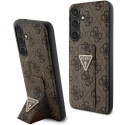 Guess GUHCS24MPGS4TDW S24+ S926 brown/brown hardcase Grip Stand 4G Triangle Strass