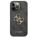 Guess GUHCP13L4GMGGR iPhone 13 Pro / 13 6.1" gray/gray hardcase 4G Big Metal Logo Guess GUHCP13L4GMGGR iPhone 13 Pro / 13 6.1" gray/gray hardcase 4G Big Metal Logo