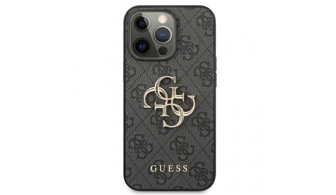 Guess GUHCP13L4GMGGR iPhone 13 Pro / 13 6.1" hall kõvakaanega 4G suur metallist logoga