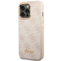 Guess GUHCP14LHG4SHP iPhone 14 Pro 6.1" pink/pink hard case 4G Vintage Gold Logo Guess GUHCP14LHG4SHP iPhone 14 Pro 6.1" pink/pink hard case 4G Vintage Gold Logo