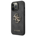 Guess GUHCP13L4GMGGR iPhone 13 Pro / 13 6.1" gray/gray hardcase 4G Big Metal Logo