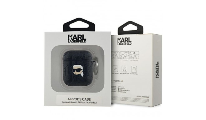 Karl Lagerfeld KLA2PGKIPK AirPods 1/2 kate must/must Monogramm Karli Pea