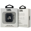 Karl Lagerfeld KLA2PGKCPK AirPods 1/2 cover black/black Monogram Karl & Choupette Head