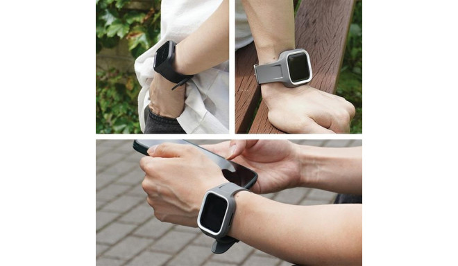 Araree Duple Pro AppleWatch 44/45mm valge rihmaga ümbris AR70-01866B