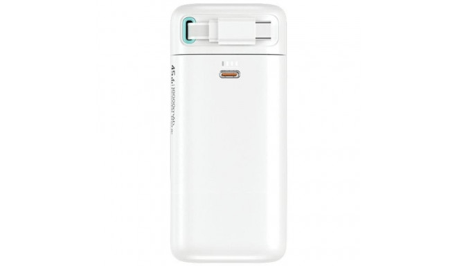 USAMS Powerbank sisseehitatud tagasitõmmatava kaabliga USB-C, 18000 mAh PD45W kiirlaadimine XMF seer