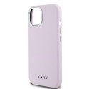 DKNY DKHMP15SSMCHLP iPhone 15 / 14 / 13 6.1" pink/pink hardcase Liquid Silicone Small Metal Logo Mag