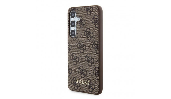 Guess GUHCS24SG4GFBR S24 S921 pruun kõvakorpus 4G metallist kuldne logo