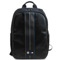 BMW backpack BMBP15COMSCAKL 16" black/black Carbon Blue Stripes