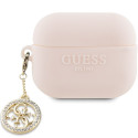 Guess GUAP23DSLGHDP AirPods Pro 2 (2022/2023) cover pink/pink 3D Rubber 4G Diamond Charm