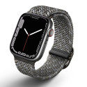 UNIQ Aspen Apple Watch strap 44/42/45 mm Series 1/2/3/4/5/6/7/8/9/SE/SE2 Braided DE gray/pebble gray