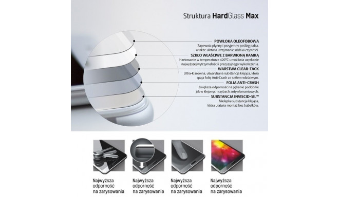 3MK HardGlass Max Sam N986 Note 20 Ultra must, täisekraani klaas sõrmejäljele