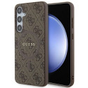 Guess GUHMS24MG4GFRW S24+ S926 brown/brown hardcase 4G Collection Leather Metal Logo MagSafe