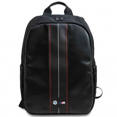 Backpack BMW BMBP15COMSCAKR 16" black Carbon Red Stripes