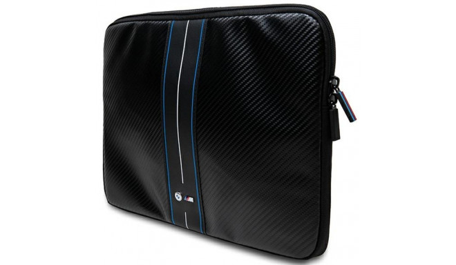 BMW Sleeve BMCS14COMSCAKL 14" black/black Carbon Blue Stripes