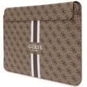 Guess Sleeve GUCS16P4RPSW 16" brown/brown 4G Printed Stripes