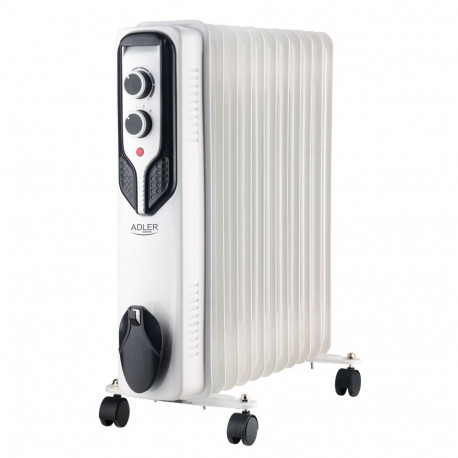 Adler AD 7817 õlitäidisega radiaator 2500 W 3 võimsustaset valge