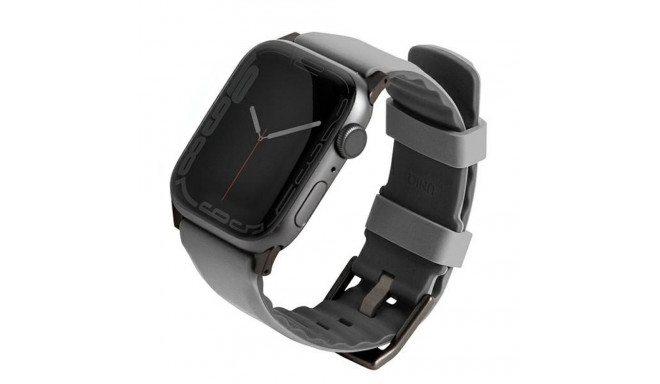UNIQ Linus Strap Apple Watch Series 1-8/SE/SE2/Ultra 42/44/45/49mm Airosoft Silicone gray