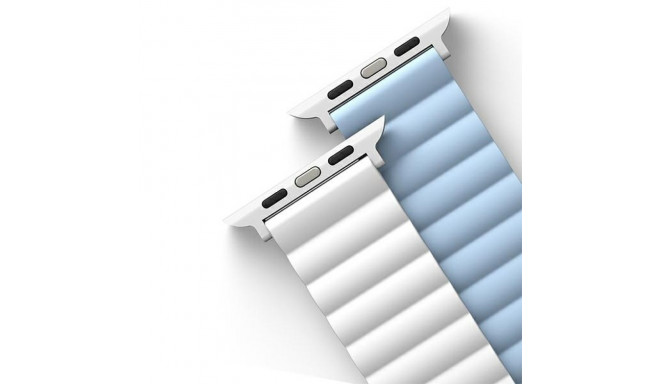 UNIQ Revix rihm Apple Watch Series 1-8/SE/SE2/Ultra 42/44/45/49mm pööratav magnetiline valge-sinine