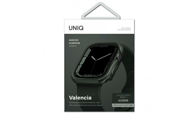 UNIQ case Valencia Apple Watch Series 4/5/6/7/8/9/SE/SE2 45/44mm. green/green