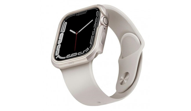 UNIQ Valencia ümbris Apple Watch Series 4/5/6/7/8/9/SE/SE2/SE3 45/44mm starlight