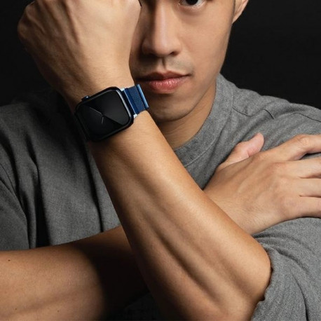 UNIQ Dante Strap Apple Watch Series 1/2/3/4/5/6/7/8/SE/SE2 42/44/45mm Stainless Steel cobalt blue