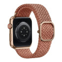 UNIQ Aspen Apple Watch strap 44/42/45 mm Series 1/2/3/4/5/6/7/8/9/SE/SE2 Braided pink/grapefruit pin