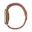 UNIQ Aspen Apple Watch strap 44/42/45 mm Series 1/2/3/4/5/6/7/8/9/SE/SE2 Braided pink/grapefruit pin