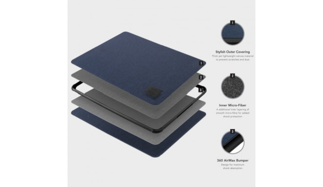 UNIQ Dfender laptop Sleeve 16" charcoal black