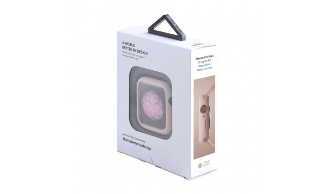 UNIQ Lino Case Apple Watch Series 4/5/6/SE/SE3 44mm. blush pink