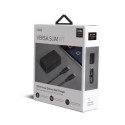 UNIQ Lad. network. Versa Slim USB-C PD 18W + USB-C to USB-C cable black/charcoal black (LITHOS Colle UNIQ Lad. network. Versa Slim USB-C PD 18W + USB-C to USB-C cable black/charcoal black (LITHOS Colle