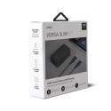UNIQ Lad. network. Versa Slim USB-C PD 18W + USB-C to USB-C cable black/charcoal black (LITHOS Colle