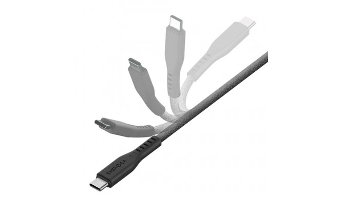 ENERGEA Flow USB-C to USB-C Cable 1.5m Black 240W 5A PD Fast Charge