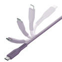 ENERGEA Flow USB-C - Lightning C94 MFI cable 1.5m purple/purple 60W 3A PD Fast Charge
