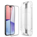 Spigen Glas.TR FC iPhone 15 Pro Max 6.7" "EZ FIT" 2 pcs. tempered glass black frame AGL06873