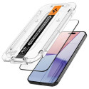 Spigen Glas.TR FC iPhone 15 Pro Max 6.7" "EZ FIT" 2 pcs. tempered glass black frame AGL06873
