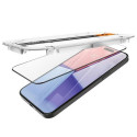 Spigen Glas.TR FC iPhone 15 Pro Max 6.7" "EZ FIT" 2 pcs. tempered glass black frame AGL06873